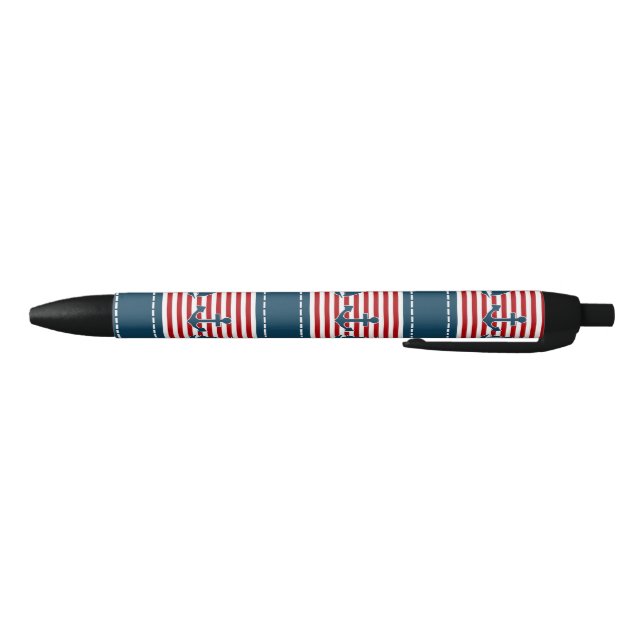 Stylo Noir Nautical design (Bas)