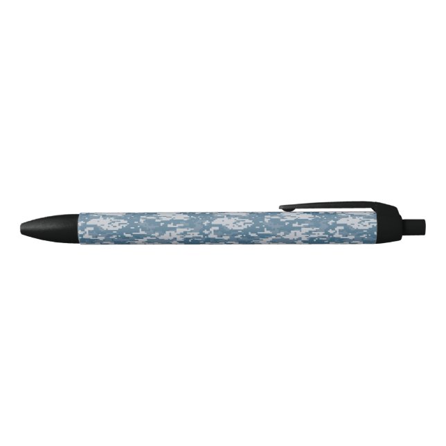 Stylo Noir Naval Motif de camouflage numérique (Haut)