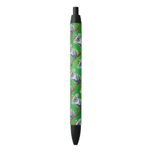 Stylo Noir Noël à l'ours de Koala