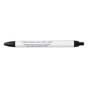 Stylo Noir Nom classique Titre Entreprise Typographie