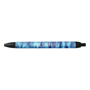 Stylo Noir Nom de teinture bleu turquoise moderne