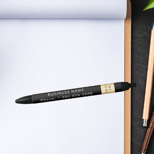 Stylo Noir Nom du logo de la société noire