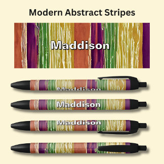 Stylo Noir Nom - Orange Jaune Brown Tons Abstraits