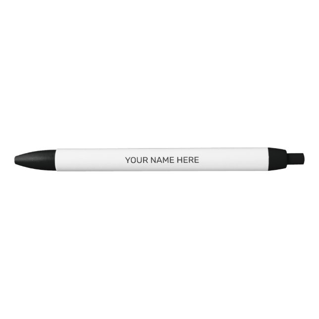 STYLO NOIR NOM SIMPLE PERSONNE MINIMAL (Devant)