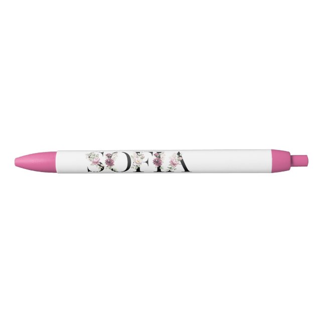 Stylo Noir Nom Sofia.Mon nom est Sofia (Devant)