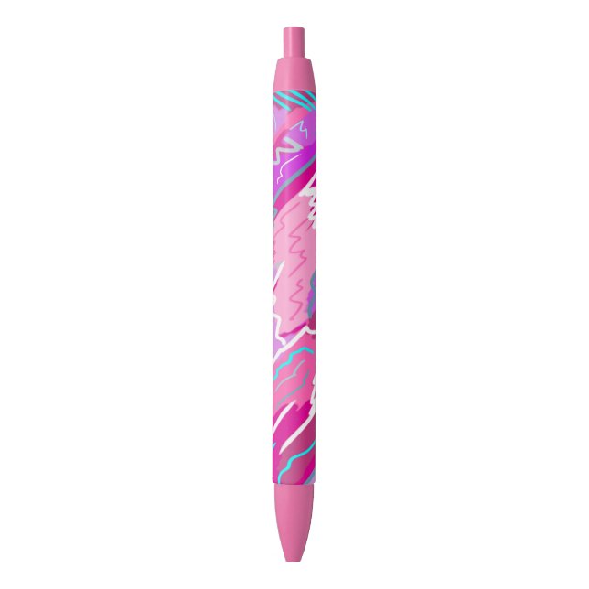 Stylo Noir Nostalgie des années 90 Pop Art en Magenta (devant Vertical)