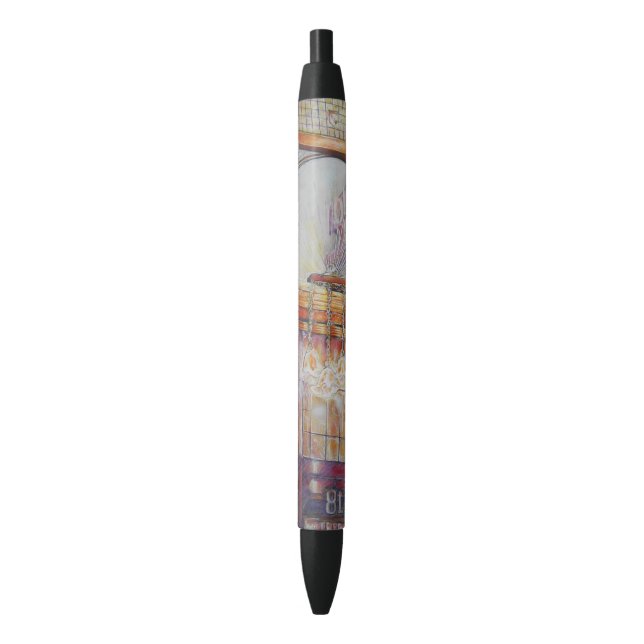 Stylo Noir Nous sommes tous des papillons de nuit volant auto (devant Vertical)