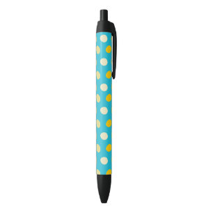 Stylo Noir Œufs Colorés Bleu Blanc Jaune Nids d'Oiseaux Natur