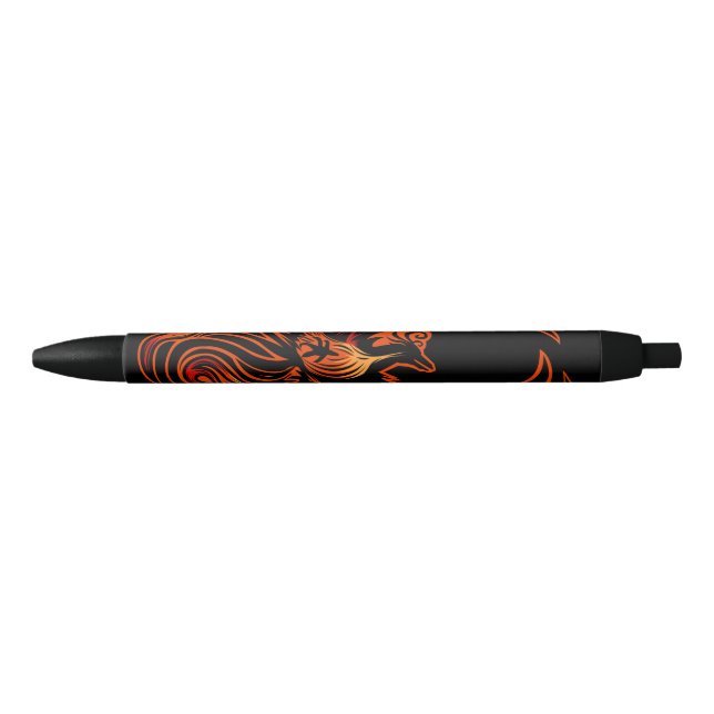 Stylo Noir Oiseau De Feu (Devant)