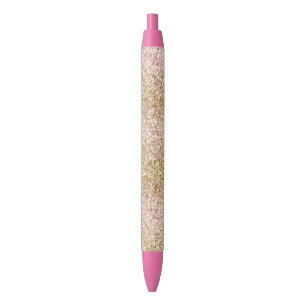 Stylo Noir Ombre de Parties scintillant brillante fille rose