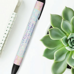 Stylo Noir Opal Gemstone Pastel Irides Business