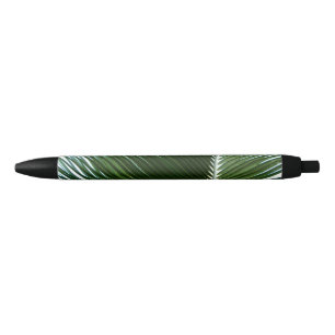 Stylo Noir Overlapping Palm Fronds Tropical Green Abstract