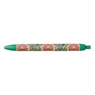 Stylo Noir Owen Jones Chinoiserie Rouge Lotus Floral Art Desi