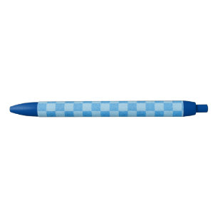 Stylo Noir Paillettes Vérificateur Bleu
