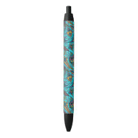 Paisley floral vintage coloré dos turquoise
