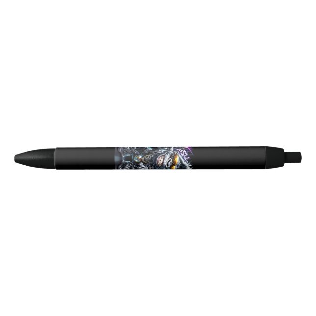 Stylo Noir paix de gorille (Devant)