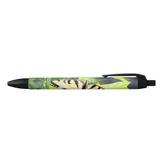 Stylo Noir Papillon de machaon de tigre (Haut)
