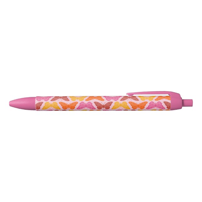 Stylo Noir Papillons (Haut)