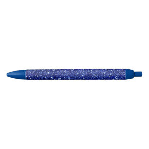 Stylo Noir Parties scintillant bleu nuit foncée