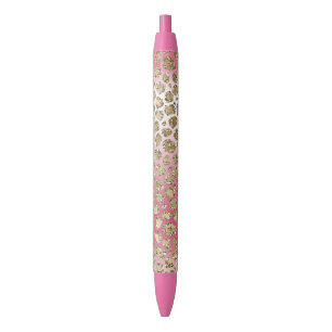 Stylo Noir Parties scintillant or rose Ombre Empreinte de lé