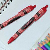 Parties scintillant rouge classique Crayon Nom per