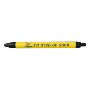 Stylo Noir Pas de marche sur les mèmes de snek Gadsden SnekRi