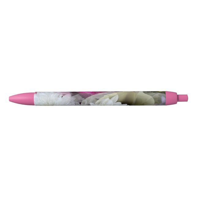 Stylo Noir Pastel Floral (Devant)