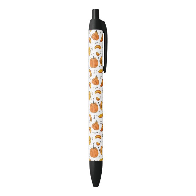 Stylo Noir Pays Rustique Automne Citrouille Automne (Bas (Vertical))