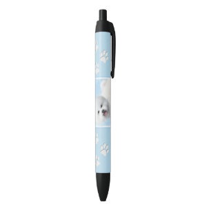 Stylo Noir Peinture Bichon Frise - Cute Original Chien Art