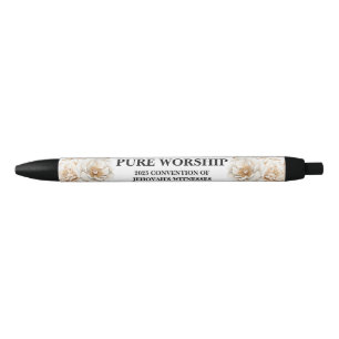 Stylo Noir Personnalisée Pure Worship 2025 Convention JW