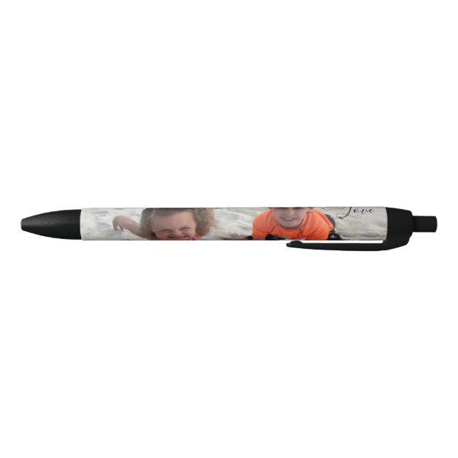 Stylo Noir Photo personnalisée (Bas)