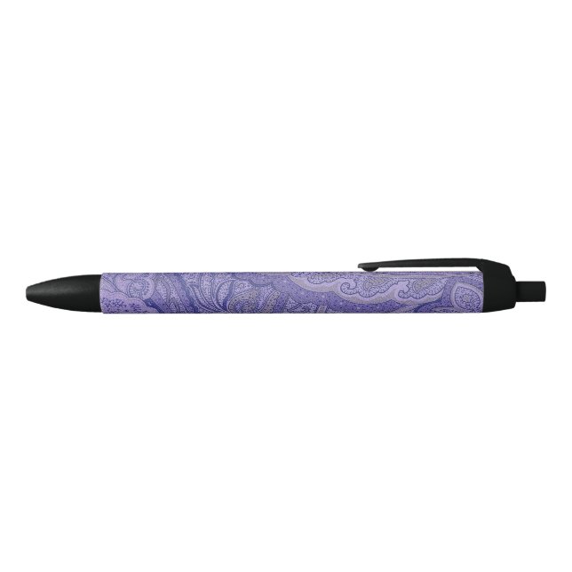 Stylo Noir Pie de lavande violet (Haut)