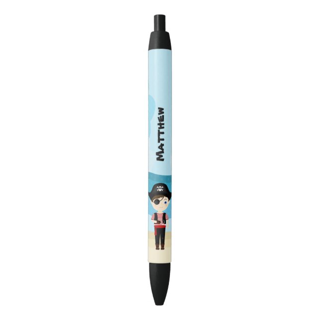 Stylo Noir Pirate Boy (devant Vertical)