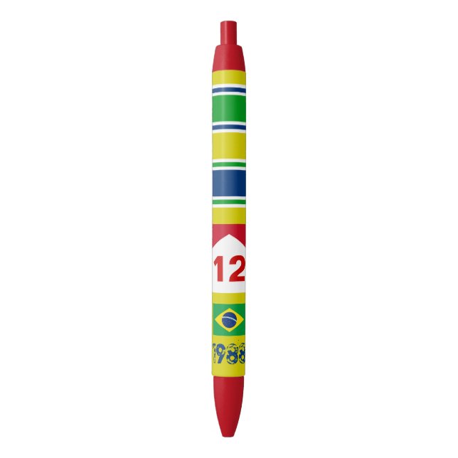 STYLO NOIR PLUIE DE RACING EN 1988 (devant Vertical)