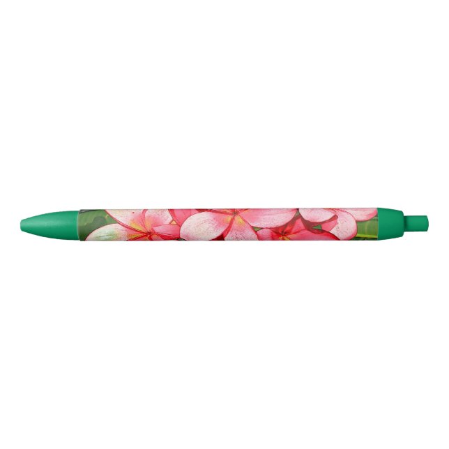 Stylo Noir Plumerias (Devant)