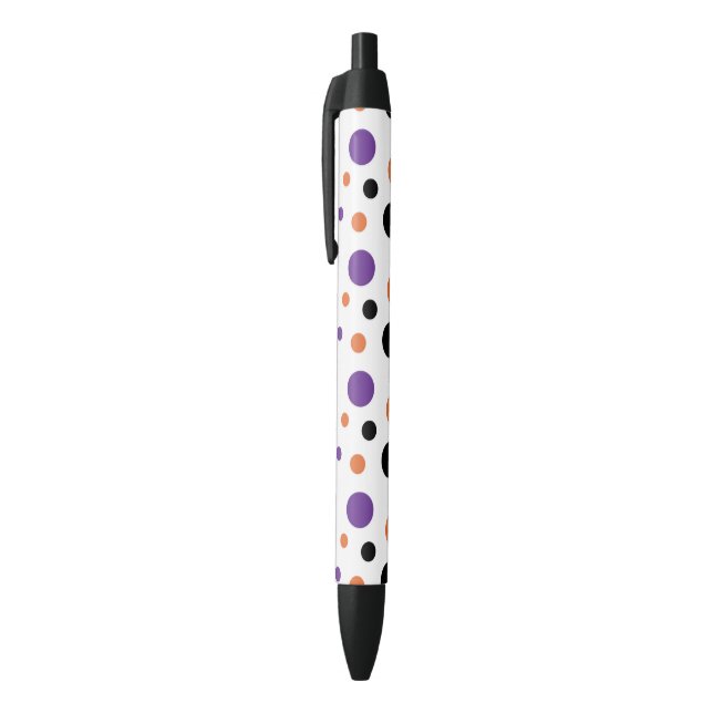 Stylo Noir Pois de Halloween (Haut (Vertical))