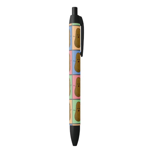 Stylo Noir Pomme de terre style pop art (Bas (Vertical))