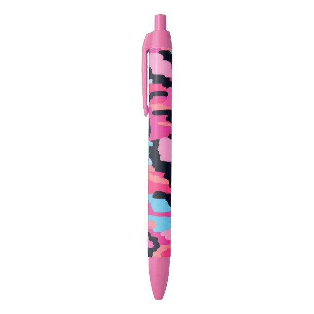 Stylo Noir Pop rose Abstrait  (Haut (Vertical))