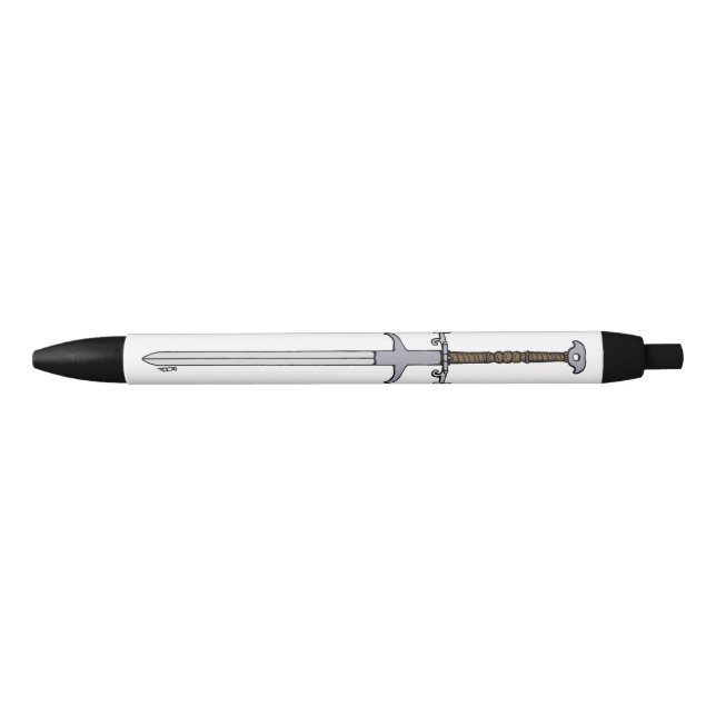 Stylo Noir Porte du 16e siècle / Épée Processionnelle (Devant)