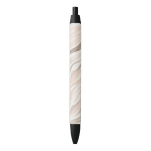 Stylo Noir Poster de animal Zebra Crème Rose