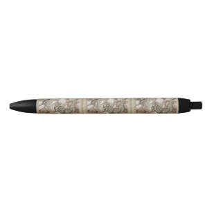 Stylo Noir Poulets gris de Californie