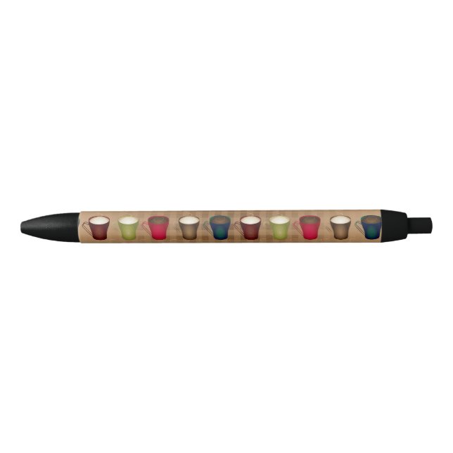 Stylo Noir Pour les amateurs de café - Tasses de café (Devant)