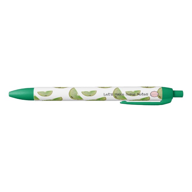Stylo Noir Prenons quelques notes, Kawaii Kiwi Pen (Bas)
