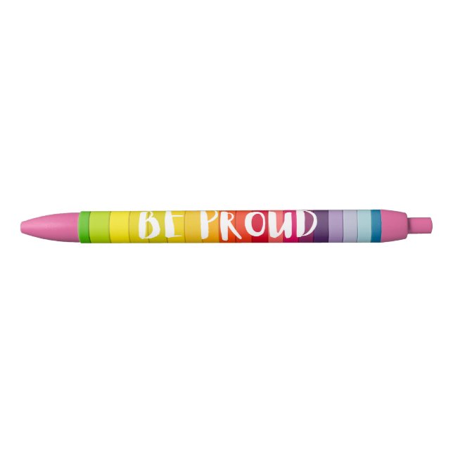 Stylo Noir Pride Pen LGBTQ+ (Devant)