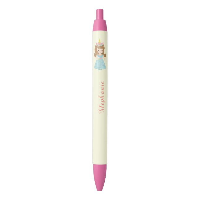 Stylo Noir Princesse Unicorn (devant Vertical)