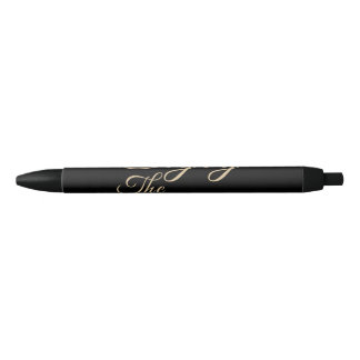 Stylo Noir Profitons de la fleur d'Hibiscus tropical de l'été