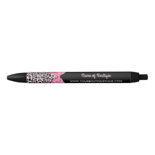Stylo Noir Promotion rose Girly de boutique d'arc d'empreinte