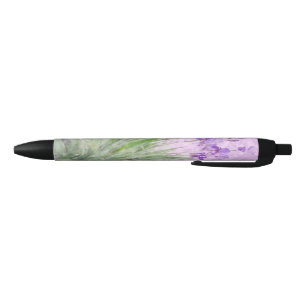 Stylo Noir Purple Irises Watercolor -