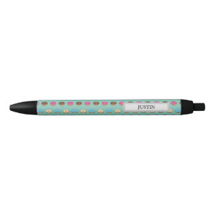 Stylo Noir Quatre Motifs Assortis Personnaliser