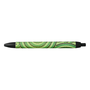 Stylo Noir Rainforest Green peinture de points aborigènes !